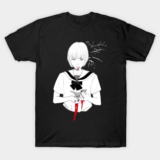 Flower Anime Girl Japan T-Shirt